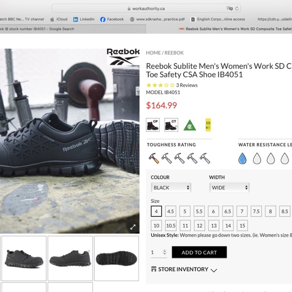 Men's sublite work SD composite toe safety CSA shoes - Picture 8 of 8